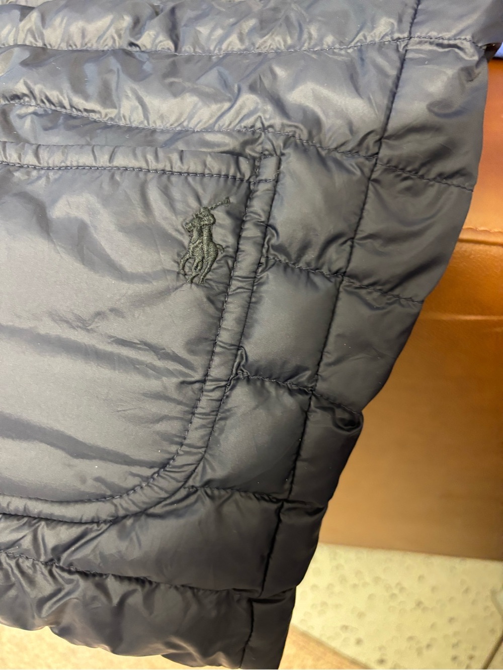 Ralph Lauren Navy Quilted Down Vest - Picture 8 of 10